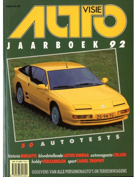 1992 AUTOVISIE JAARBOEK NEDERLANDS