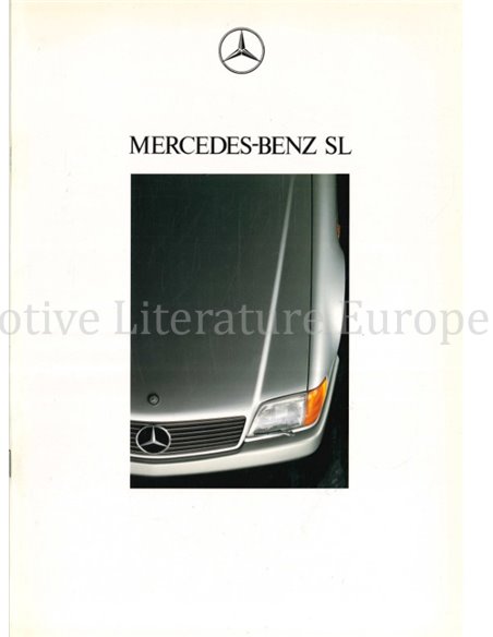 1991 MERCEDES BENZ SL KLASSE PROSPEKT JAPANISCH