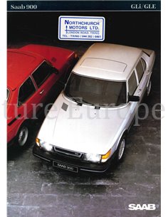 1984 SAAB 900 GLI | GLE PROSPEKT ENGLISCH