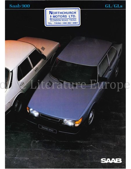 1984 SAAB 900 GL | GLS BROCHURE ENGLISH