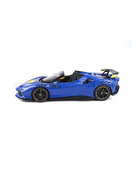 2023 FERRARI SF90XX SPIDER DYNO LIGHT BLUE AND YELLOW MODELAUTO 28/240