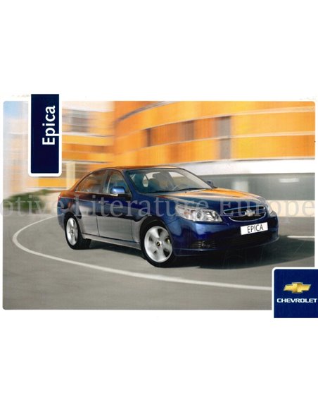 2006 CHEVROLET EPICA BETRIEBSANLEITUNG NIEDERLÄNDISCH