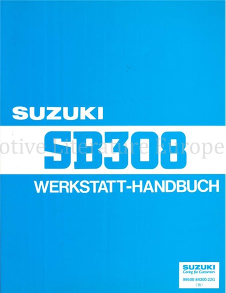 1991 SUZUKI SB308 (ALTO) WORKSHOP MANUAL ENGLISH
