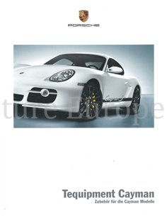 2009 PORSCHE CAYMAN TEQUIPMENT PROSPEKT DEUTSCH