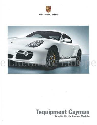 2009 PORSCHE CAYMAN TEQUIPMENT BROCHURE DUITS