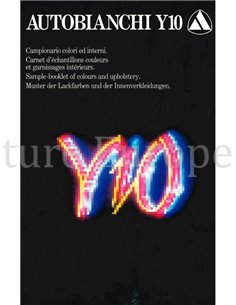 1987 LANCIA AUTOBIANCHI Y10 COLOURS & INTERIOR BROCHURE