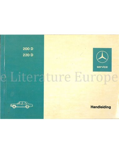 1973 MERCEDES BENZ E KLASSE INSTRUCTIEBOEKJE NEDERLANDS