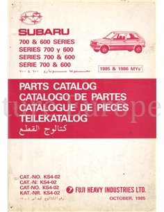 1985 SUBARU 700 | 600 SERIES PARTS CATALOG MULTI