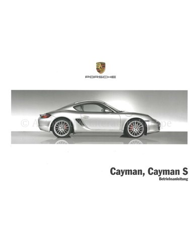 2008 PORSCHE CAYMAN | S BETRIEBSANLEITUNG DEUTSCH