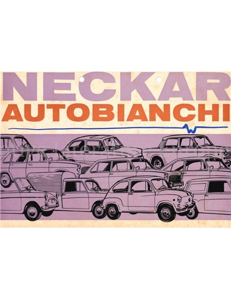 1967 NECKAR | AUTOBIANCHI RANGE BROCHURE DUTCH
