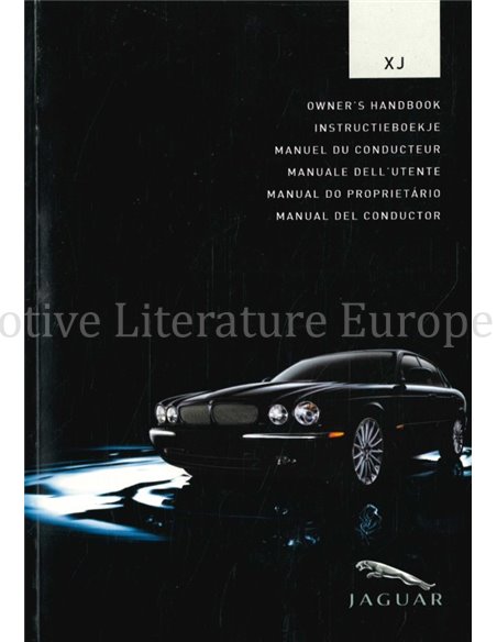 2005 JAGUAR XJ OWNERS MANUAL DUTCH