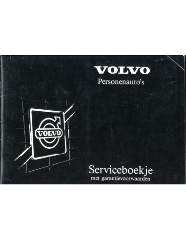 1986 VOLVO ONDERHOUDSBOEKJE NEDERLANDS