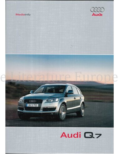 2006 AUDI Q7 HARDCOVER PRESSEMAPPE ENGLISCH