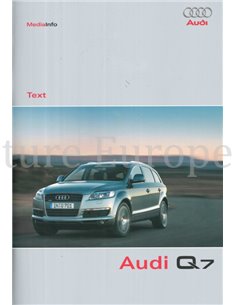 2006 AUDI Q7 HARDCOVER PERSMAP ENGELS 2