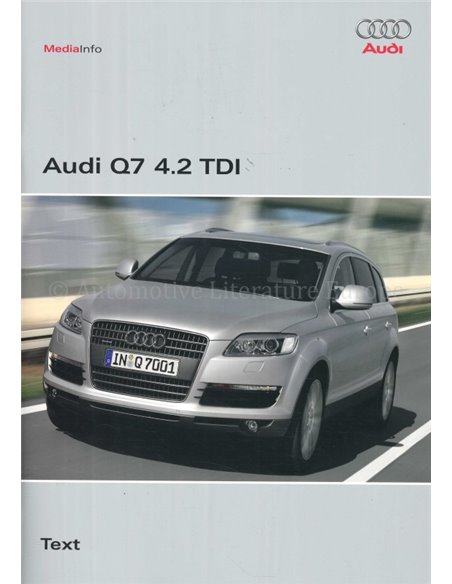 2007 AUDI Q7 HARDCOVER PERSMAP DUITS