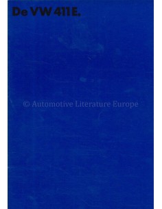 1970 VOLKSWAGEN 411 E BROCHURE NEDERLANDS