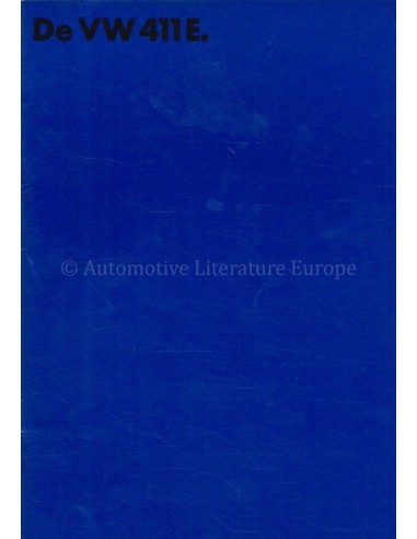 1970 VOLKSWAGEN 411 E BROCHURE NEDERLANDS