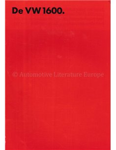 1970 VOLKSWAGEN 1600 BROCHURE NEDERLANDS