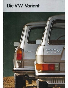 1970 VOLKSWAGEN 411 E | 1600 VARIANT PROSPEKT DEUTSCH