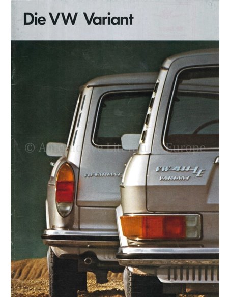 1970 VOLKSWAGEN 411 E | 1600 VARIANT PROSPEKT DEUTSCH