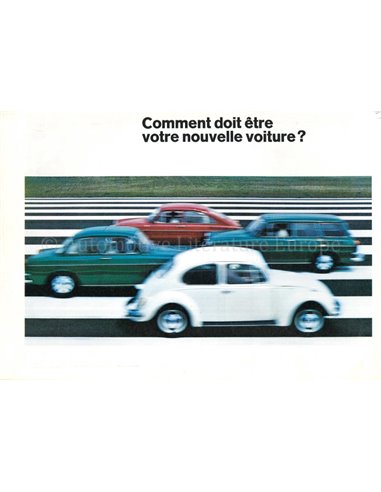 1968 VOLKSWAGEN RANGE BROCHURE FRENCH