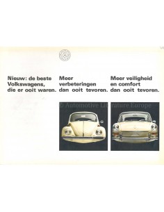 1967 VOLKSWAGEN PROGRAMMA BROCHURE NEDERLANDS