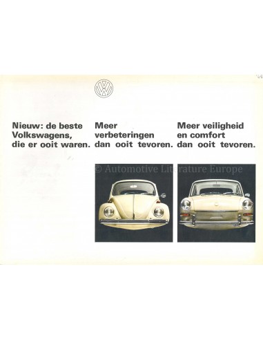 1967 VOLKSWAGEN PROGRAMMA BROCHURE NEDERLANDS