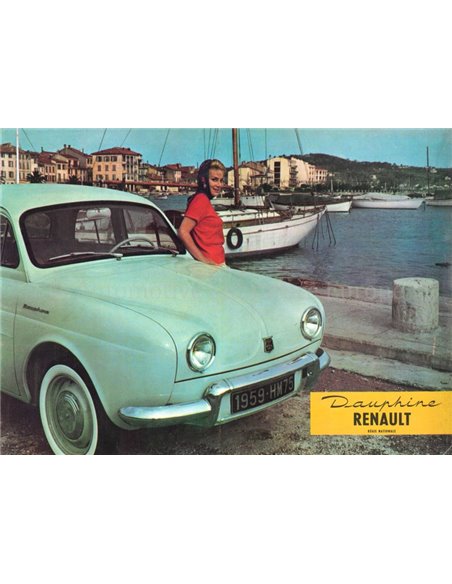 1959 RENAULT DAUPHINE PROSPEKT NIEDERLÄNDISCH