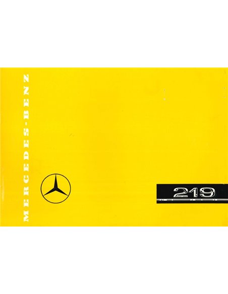 1957 MERCEDES BENZ 219 BROCHURE ENGLISH