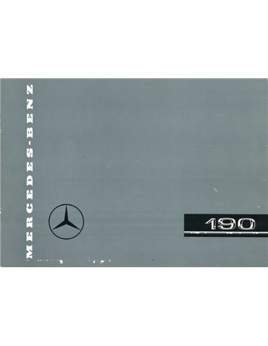 1957 MERCEDES BENZ 190 BROCHURE GERMAN