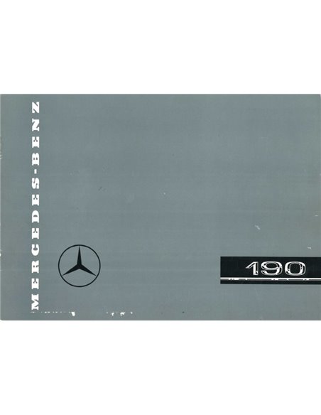 1957 MERCEDES BENZ 190 BROCHURE GERMAN