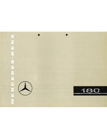 1958 MERCEDES BENZ 180 PROSPEKT DEUTSCH