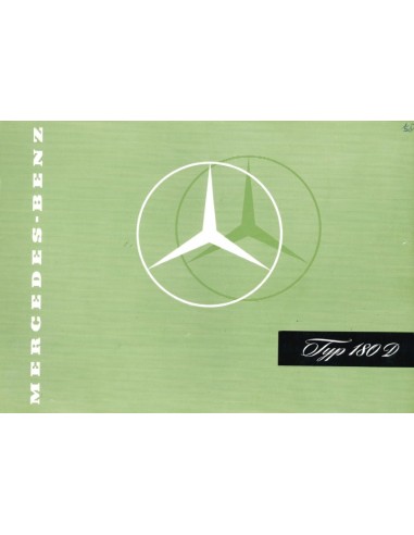 1958 MERCEDES BENZ 180 D BROCHURE GERMAN