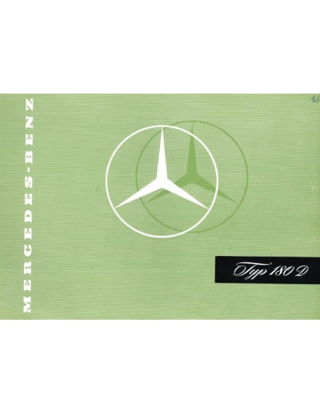 1958 MERCEDES BENZ 180 D PROSPEKT DEUTSCH