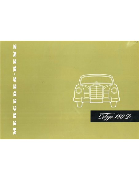 1958 MERCEDES BENZ 180 D BROCHURE DUITS