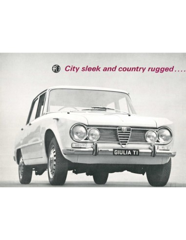 1965 ALFA ROMEO GIULIA TI BROCHURE ENGELS