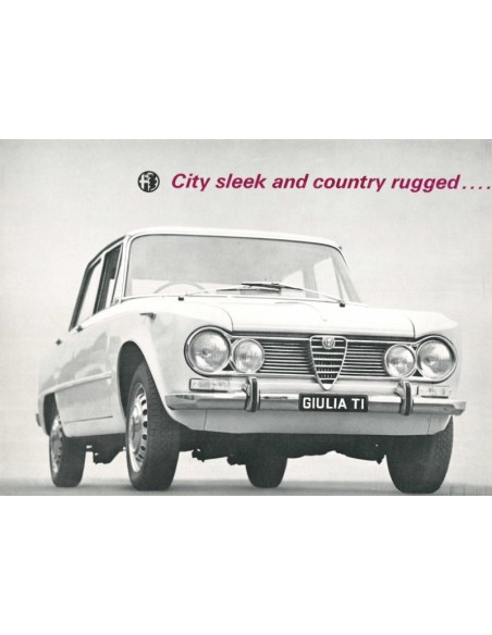 1965 ALFA ROMEO GIULIA TI BROCHURE ENGELS
