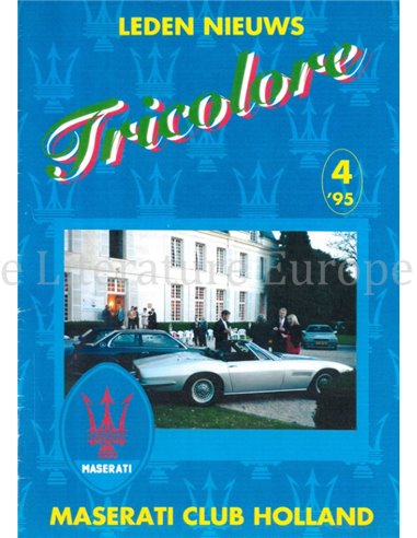 1995 TRICOLORE, MASERATI CLUB HOLLAND MAGAZIN NIEDERLÄNDISCH