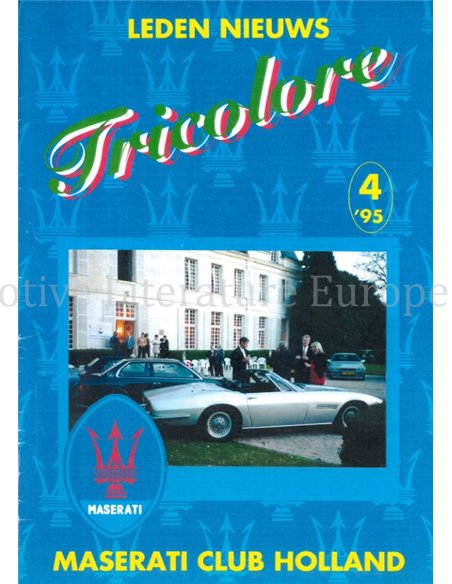1995 TRICOLORE, MASERATI CLUB HOLLAND MAGAZINE NEDERLANDS