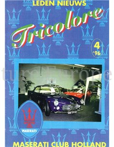 1996-4 TRICOLORE, MASERATI CLUB HOLLAND MAGAZINE DUTCH 