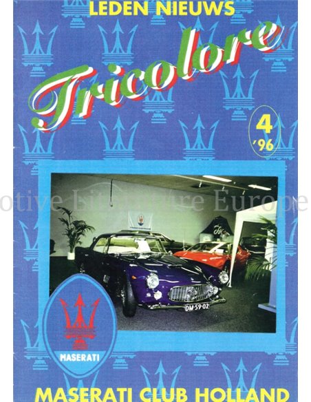 1996-4 TRICOLORE, MASERATI CLUB HOLLAND MAGAZIN NIEDERLÄNDISCH
