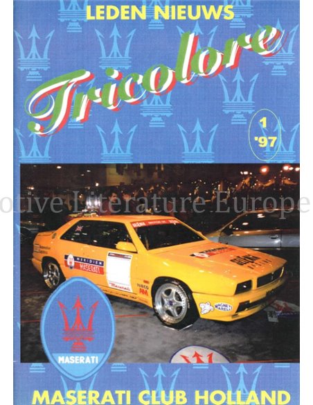 1997-1 TRICOLORE, MASERATI CLUB HOLLAND MAGAZINE NEDERLANDS
