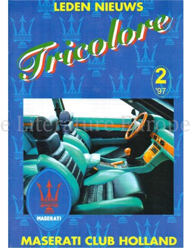 1997-2 TRICOLORE, MASERATI CLUB HOLLAND MAGAZINE DUTCH 