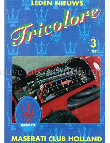 1997-3 TRICOLORE, MASERATI CLUB HOLLAND MAGAZINE NEDERLANDS