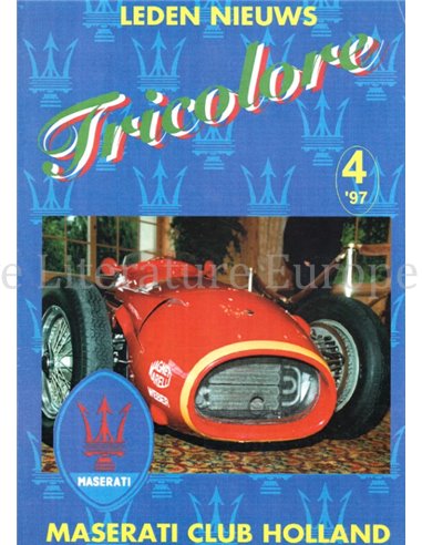 1997-4 TRICOLORE, MASERATI CLUB HOLLAND MAGAZINE DUTCH 