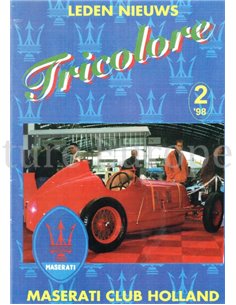 1998-2 TRICOLORE, MASERATI CLUB HOLLAND MAGAZINE NEDERLANDS