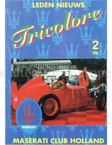 1998-2 TRICOLORE, MASERATI CLUB HOLLAND MAGAZINE NEDERLANDS