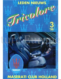 1998-3 TRICOLORE, MASERATI CLUB HOLLAND MAGAZINE DUTCH 
