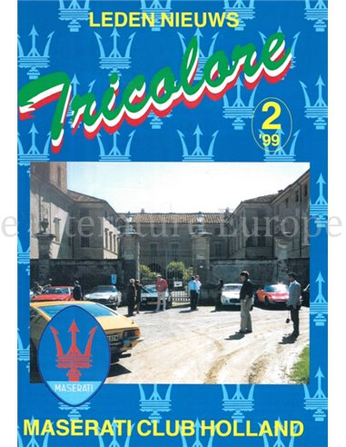 1999-2 TRICOLORE, MASERATI CLUB HOLLAND MAGAZINE NEDERLANDS