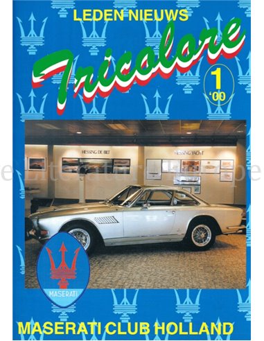 2000-1 TRICOLORE, MASERATI CLUB HOLLAND MAGAZIN NIEDERLÄNDISCH
